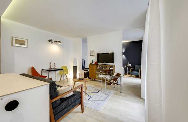 Rénovation complète d'un appartement 2 pièces par un architecte d'intérieur à Quimper