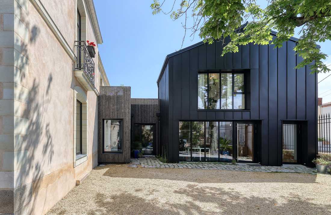 Extension d'une maison ancienne du 19e siècle par un architecte d'intérieur à Quimper