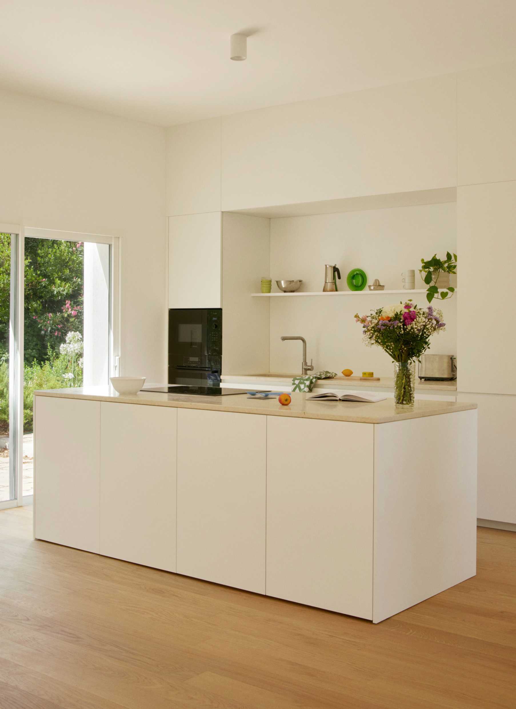 Cusine aménagée par un architecte d'intérieur en Bretagne