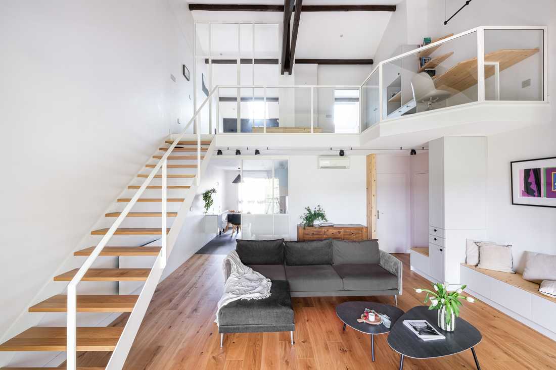 Transformation d'un duplex avec mezzanine de 120m2 à Lyon